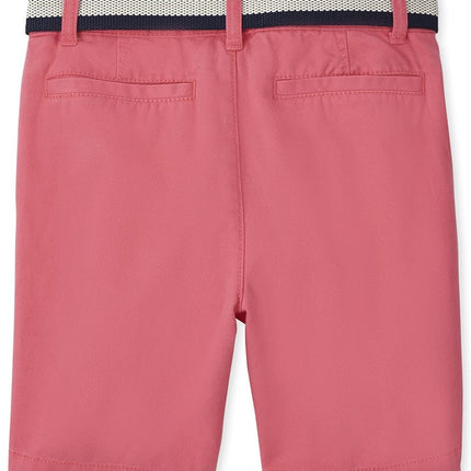 The Children's Place Boys Belted Chino Shorts, Astilbe, 12
