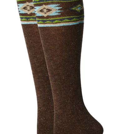 Wrangler Women's Ladies Angora Aztec Boot Socks 2 