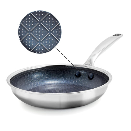 Blue Diamond Hybrid Nonstick Stainless Steel 10” F