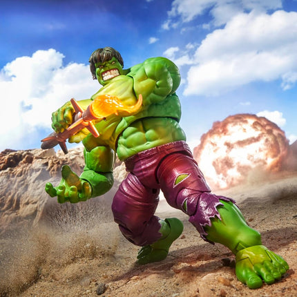 Marvel Legends Maximum Series Hulk, Deluxe Hulk Comics Collectible 6-Inch Scale Action Figure, with Incredible Articulation and Smashing Accessories, Superhero Toys for Ages 4+