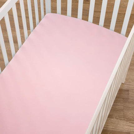 American Baby Company, lot de 3 draps-housses pour lit bébé 71 x 132 cm, doux, respirants, en jersey de coton 100 % neutre, roses, pour garçons et filles, conviennent aux matelas de berceau et de lit pour tout-petit