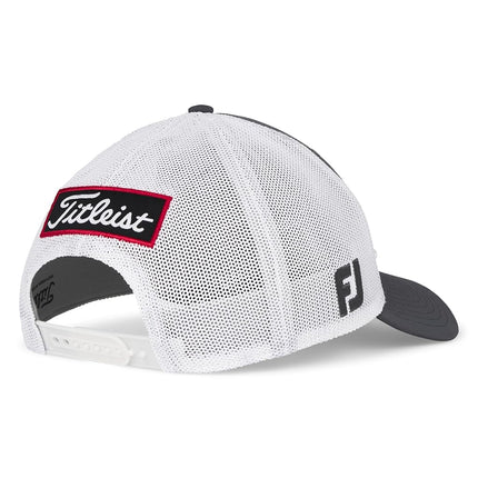 Gorra de golf Titleist Tour Performance Mesh para hombre, carbón/blanco
