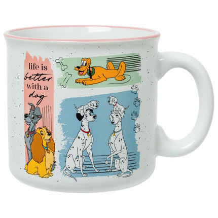 Silver Buffalo Disney Dogs Life is Better w a Dog 