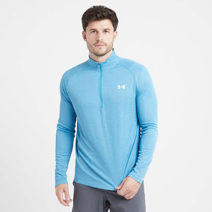 Under Armour Mens Tech Half Zip Long Sleeve Ether Blue S