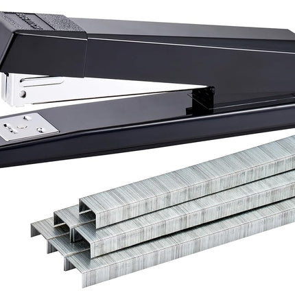 Bostitch Office Stapler, No-Jam Premium for Desktop, Includes 1,250 Staples, Full-Strip, 25 Sheet Capacity, Black