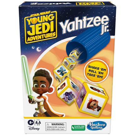 Hasbro Gaming Yahtzee Jr. Star War: Young Jedi Adventures Edition Board Game for Kids | Ages 4+ | 2-4 Players | Counting and Matching Games for Preschoolers