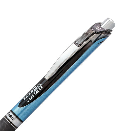 Pentel EnerGel Deluxe RTX Retractable Liquid Gel Pen, (0.7mm), Needle Tip, Black Ink, 3 Pack (BLN77BP3A)