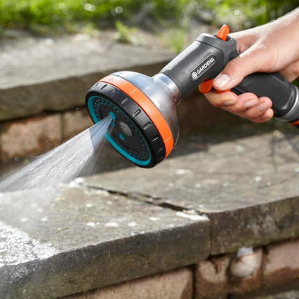 Gardena Premium Multi Sprayer: Garden Sprayer for Watering and Cleaning, Five Spray Patterns, Filter, Lock, Robust, Frost Protection (18317-20)