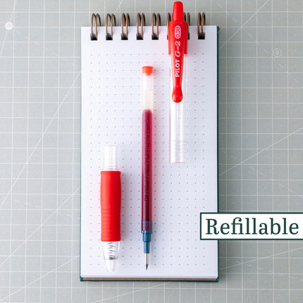 Pilot G2 Retractable Premium Gel Ink Roller Ball Pens, Ultra Fine Point, Red Ink, Dozen Box -31279
