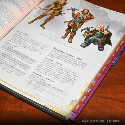 Onglets de livre D&D : Guide de Xanathar pour tout