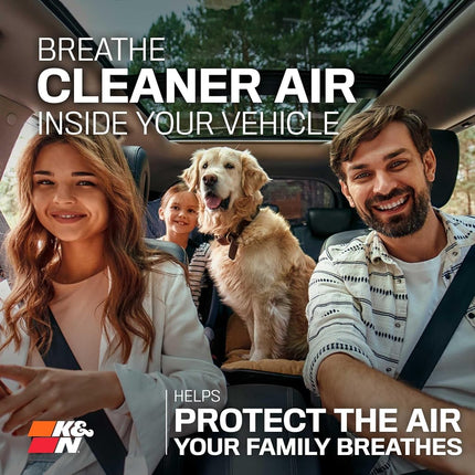 Filtro de aire de cabina K&N compatible con Cadillac, Chevrolet, GMC (VF2044)