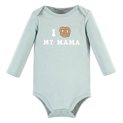 Hudson Baby Bodysuits à manches longues en coton unisexe pour bébé, lot Milk Cookies, 6-9 mois