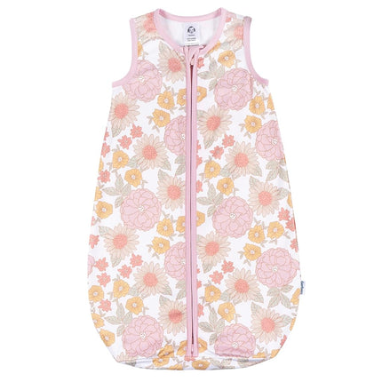 Gerber Unisex Baby Sleepbag Wearable BlanketWearable Blanket, Retro Floral, 0-6 Months