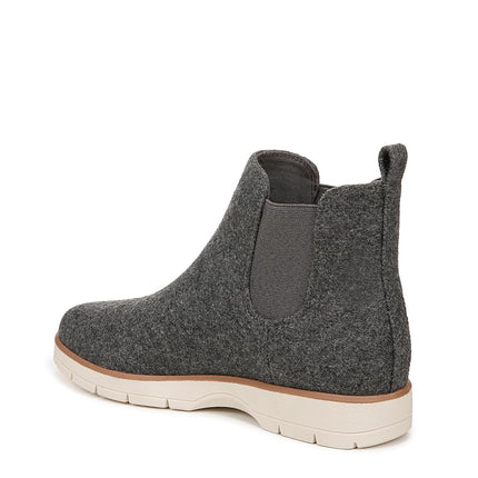 Dr. Scholl's Women's Northbound Ankle Boot, Charcoal Wool, 9.5 Wide