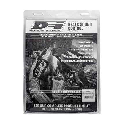 Design Engineering 10040 4" x 24" Titanium Knit Exhaust Sleeve with Locking Ties & Tool