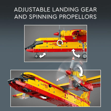 LEGO Technic Firefighter Aircraft 42152 Model Airplane Toy for Kids, Blue