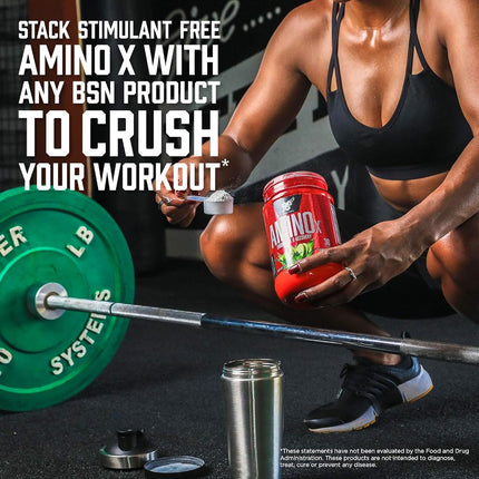 BSN Amino X Endurance & Recovery BCAA Intra Workout, Blue Raspberry, 1.01kg, 70 Servings