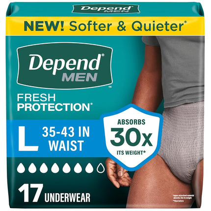 Depend FIT-FLEX Incontinence Underwear for Men, Ma