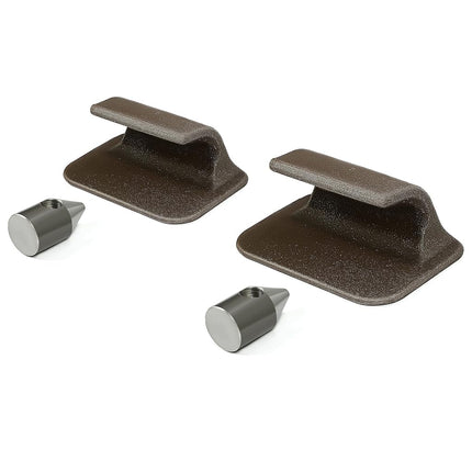 Gancho y pasador de cargador ALMULOO compatible con John Deere H120, D120, 210, 200x, 200cx, 300cx, 300x, 305, 400x, 400cx, 410 - Acero de alta resistencia, enganche/desenganche rápido, accesorios de cargador duraderos