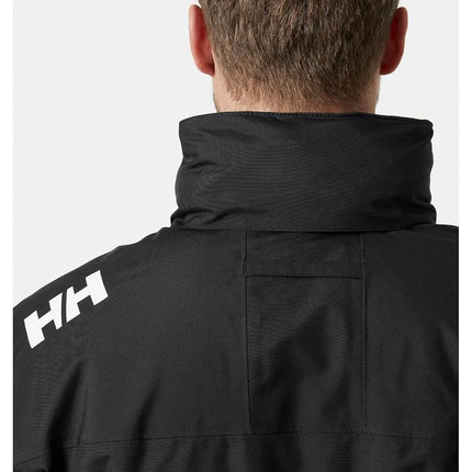Helly Hansen Men's Crew Hooded Midlayer Jacket 2, Black, 3XL