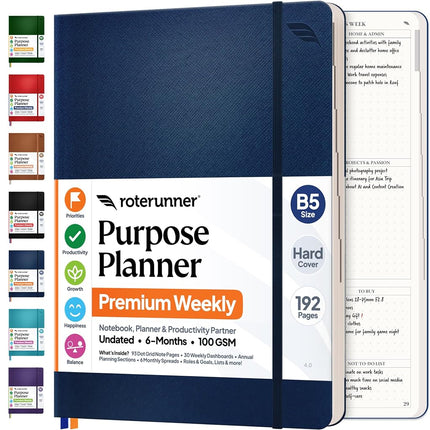 Purpose Planner Undated Monthly Weekly Daily Produ
