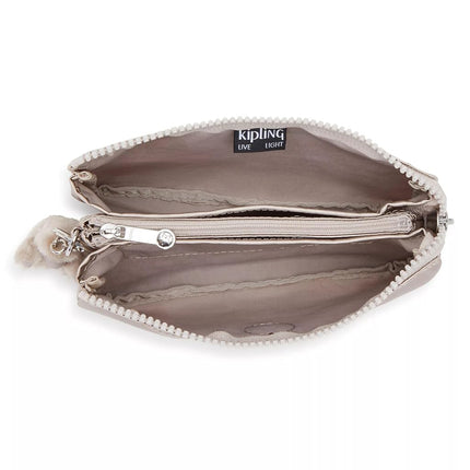 Kipling Creativity Large Pouch, Metallic Glow