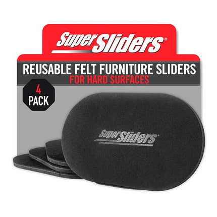 Super Sliders 5 3/4" x 9 1/2" Oval Reusable Furnit