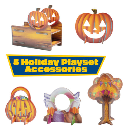 Calendario de Adviento de Cuenta Regresiva de Halloween 2024 de Pokémon para Niños, Set de 16 Regalos – 13 Días de Revelaciones con 11 Figuras de Personajes de Juguete y 5 Accesorios – Pikachu, Eevee, Meowth y Más – Figura de Acción de Lujo de 4.5"