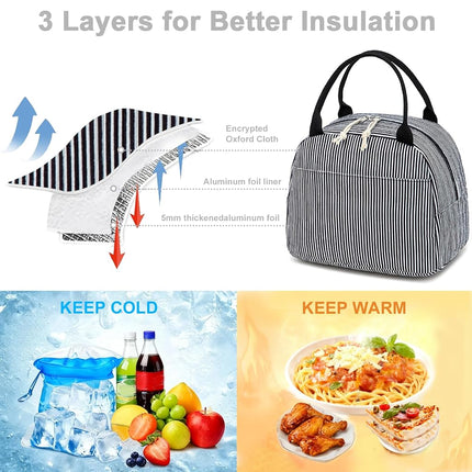 Bluboon Lunch Bag for Women Men Cute Corduroy Lunch Tote Bags Reusable Insulated Lunch Box Large Capacity Reusable Insulated Cooler for Work Picnic or Travel
