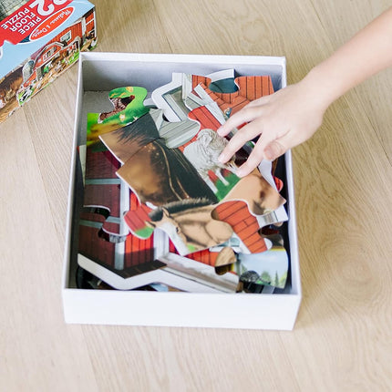 Busy Barn Shaped Floor Puzzle (32 Pieces): Busy Barn Shaped Floor Puzzle (32 Pieces)