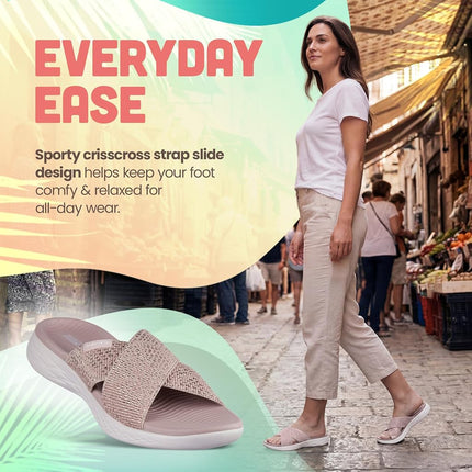 Skechers Women's ON-The-GO 600 Dainty Sandals, Rose Gold, 2 UK Wide