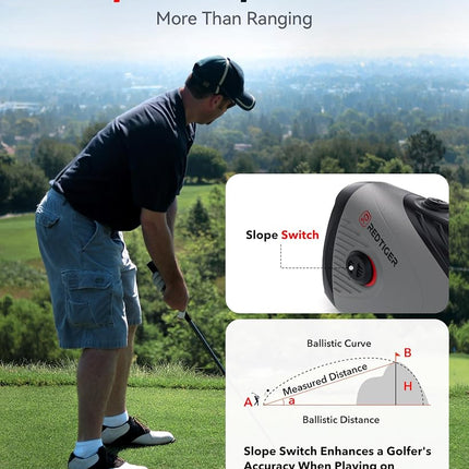 REDTIGER 1200 Yards Range Finder Golf with Slope, 7X Magnification