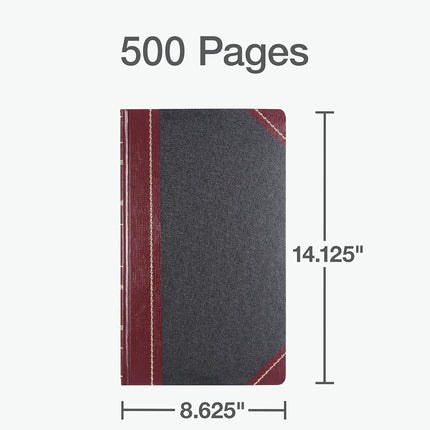 Boorum & Pease Account Books, 9 Series Record Ruled, 8-5/8 x 14-1/8, 500 Pages (9-500-R)