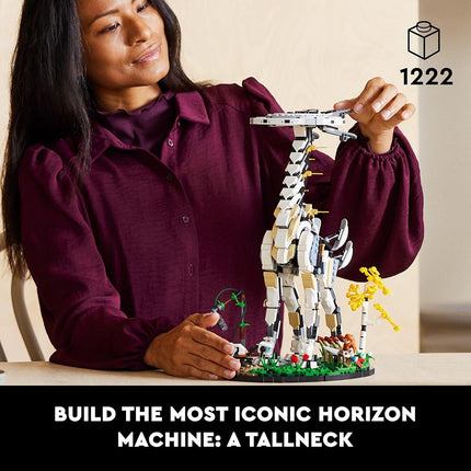 LEGO 76989 Horizon Forbidden West: Tallneck Building Set for Adults, Model Building Kit with Aloy Minifigure & Watcher Figure, Collectible Gift Idea for Men, Women, Him, Her