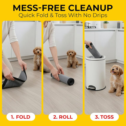 Glad for Pets JUMBO-SIZE Charcoal Puppy Pads | Black Training Pads That ABSORB & Neutralize Urine Instantly | New & Improved Quality, 50 Count