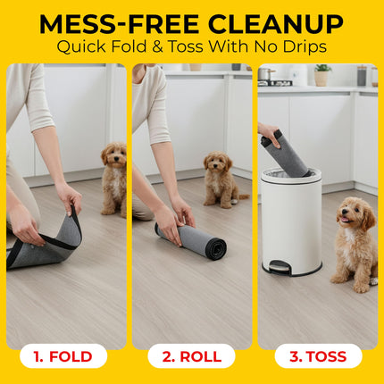 Glad for Pets JUMBO-SIZE Charcoal Puppy Pads | Black Training Pads That Absorb & Neutralize Urine Instantly | New & Improved Quality Dog Training Pads, 200 Count