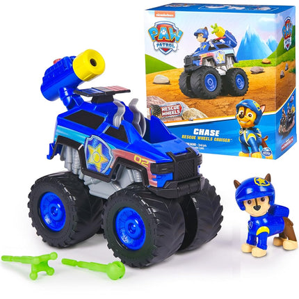 Paw Patrol: Rescue Wheels Chase�s Cruiser, Toy Truck with Projectile Launcher and Collectible Action Figure, Kids� Toys for Boys & Girls Ages 3 and up