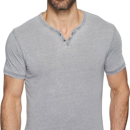Lucky Brand Men's Venice Burnout Notch Neck Tee Sh