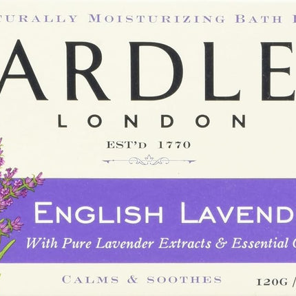 Yardley 7836-8 London Soap Bath Bar, English Lavender & Essential Oils,4.25 Ounce (Pack of 8)