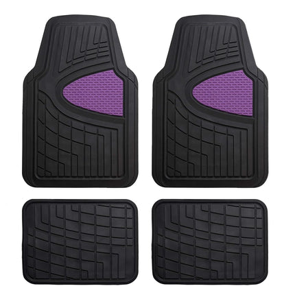 FH Group Automotive Floor Mats - Heavy-Duty Rubber