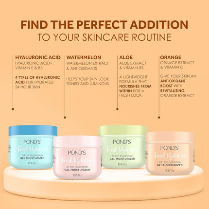 POND'S - Say hello to 24-hour hydration and a glowing complexion with the Hydrating Gel with Orange Extract and Vitamin C by POND'S