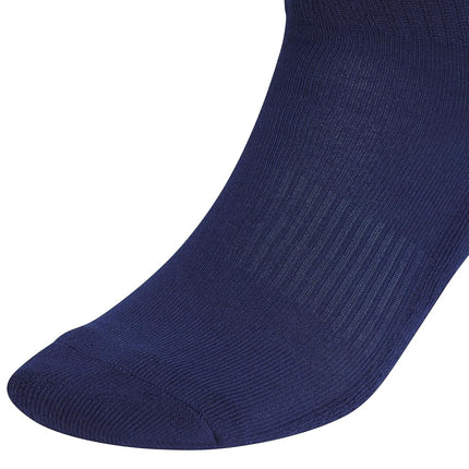 adidas Athletic Cushioned 6-Pack Crew Socks, Cushioned Crew Socks With Arch Compression For A Secure Fit Men's Crew Socks (Pack of 6), Dark Blue/Navy/Technical Indigo Blue, L