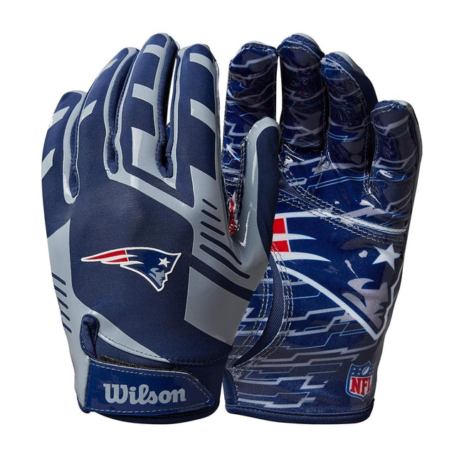 Wilson Gloves NFL TEAM SUPER GRIP, One size fits all for teenagers, Silicone/Stretch Lycra