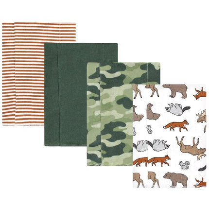 Hudson Baby Unisex Baby Cotton Flannel Burp Cloths