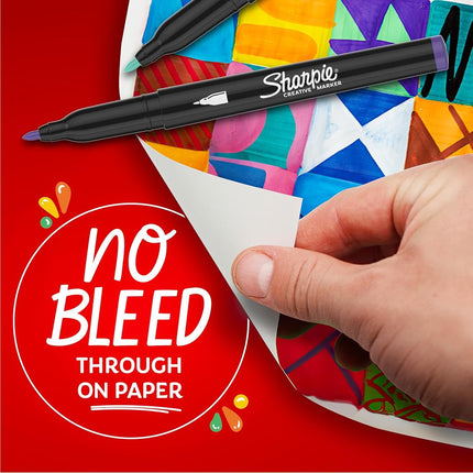 Sharpie Creative Markers, Earth Tones, Water-Based Acrylic Paint Markers, Fine Tip, 5 Count