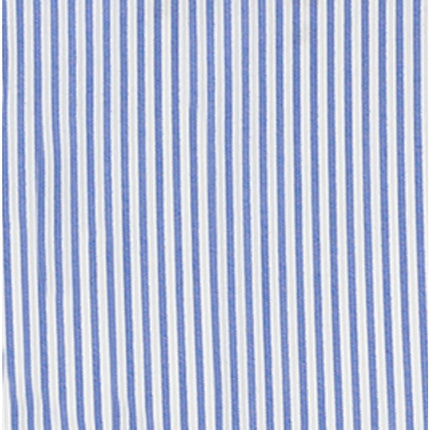 Nautica Boys' Long Sleeve Button-Down Collared Dress Shirt with Tie, Blue Stripe, 20