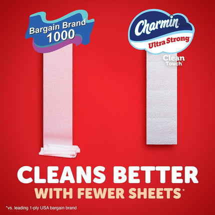 Charmin Ultra Strong Clean Touch Toilet Paper, 30 Family Mega Rolls = 153 Regular Rolls