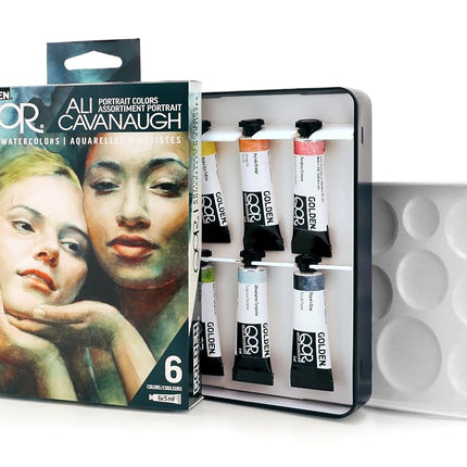 QoR Ali Cavanaugh Portrait Colors Set by GOLDEN, 6