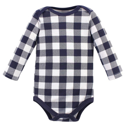 Lot de 3 grenouillères en coton à manches longues pour bébé garçon Hudson Baby, motif ours polaire, 6-9 mois