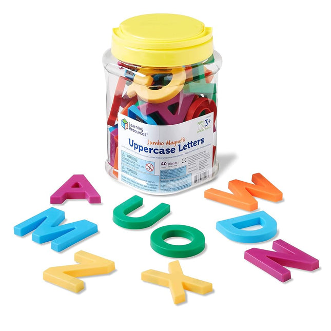 Learning Resources Jumbo Magnetic Uppercase Letters (40 Pc)